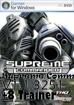 Box art for Supreme
Commander V1.1.3251 +8 Trainer