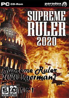 Box art for Supreme
Ruler 2020 [german] Trainer