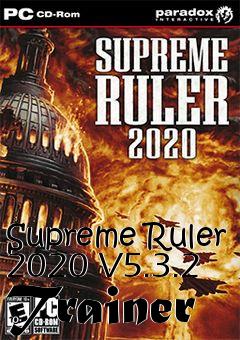 Box art for Supreme
Ruler 2020 V5.3.2 Trainer