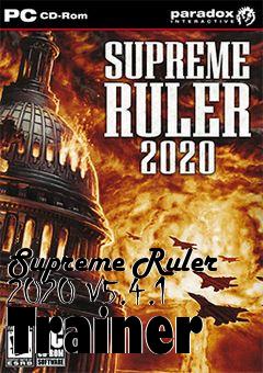 Box art for Supreme
Ruler 2020 V5.4.1 Trainer