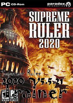 Box art for Supreme
Ruler 2020 V5.5.21 Trainer