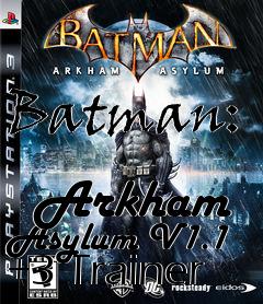 Box art for Batman:
            Arkham Asylum V1.1 +3 Trainer