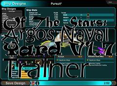 Box art for Sword
            Of The Stars: Argos Naval Yard V1.7.1 Trainer