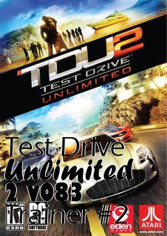 Box art for Test
Drive Unlimited 2 v083 Trainer #2