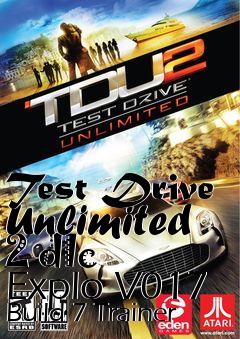 Box art for Test
Drive Unlimited 2 dlc Explo V017 Build 7 Trainer