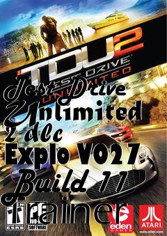 Box art for Test
Drive Unlimited 2 dlc Explo V027 Build 11 Trainer