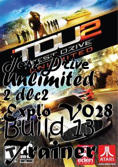 Box art for Test
Drive Unlimited 2 dlc2 Explo V028 Build 13 Trainer