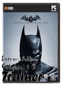 Box art for Batman:
Arkham Origins +3 Trainer