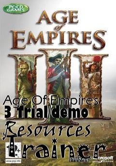 Box art for Age
Of Empires 3 Trial/demo Resources Trainer