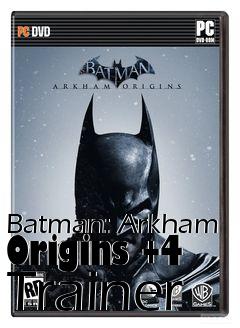 Box art for Batman:
Arkham Origins +4 Trainer