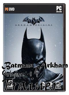 Box art for Batman:
Arkham Origins +4 Trainer