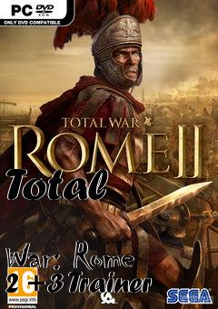 Box art for Total
            War: Rome 2 +3 Trainer