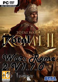 Box art for Total
            War: Rome 2 V1.7.0 +15 Trainer