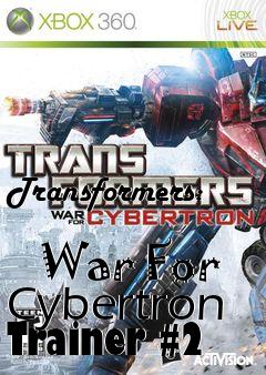 Box art for Transformers:
            War For Cybertron Trainer #2