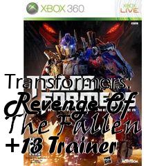 Box art for Transformers:
Revenge Of The Fallen +13 Trainer