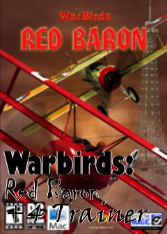 Box art for Warbirds:
Red Baron +4 Trainer