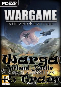 Box art for Wargame:
Airland Battle V13.08.01.2100001424 +5 Trainer
