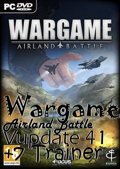 Box art for Wargame:
Airland Battle Vupdate 41 +7 Trainer