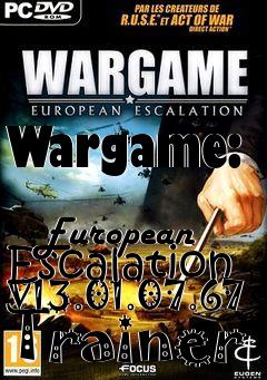 Box art for Wargame:
            European Escalation V13.01.07.67 Trainer