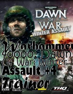 Box art for Warhammer
40000: Dawn Of War: Winter Assault +4 Trainer