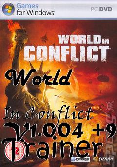 Box art for World
            In Conflict V1.004 +9 Trainer