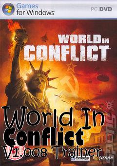 Box art for World
In Conflict V1.008 Trainer