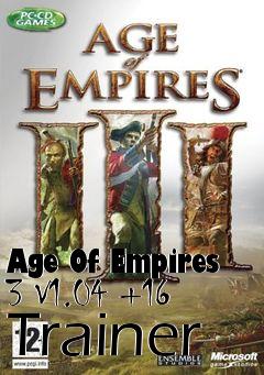 Box art for Age
Of Empires 3 V1.04 +16 Trainer