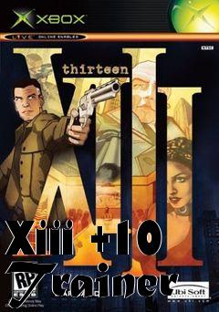 Box art for Xiii
+10 Trainer
