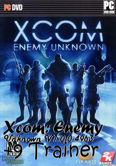 Box art for Xcom:
Enemy Unknown V1.0.0.4963 +9 Trainer