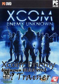 Box art for Xcom:
Enemy Unknown V1.0.0.4963 +9 Trainer