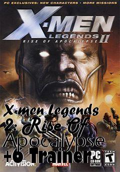Box art for X-men
Legends 2: Rise Of Apocalypse +6 Trainer
