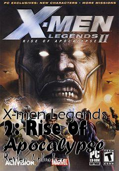 Box art for X-men
Legends 2: Rise Of Apocalypse Review Unlocker