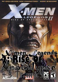 Box art for X-men
Legends 2: Rise Of Apocalypse +3 Trainer