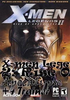 Box art for X-men
Legends 2: Rise Of Apocalypse +4 Trainer