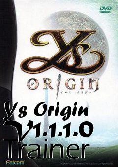 Box art for Ys
Origin V1.1.1.0 Trainer