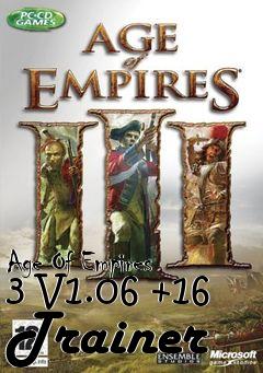 Box art for Age
Of Empires 3 V1.06 +16 Trainer