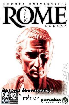 Box art for Europa Universalis: Rome Trainer