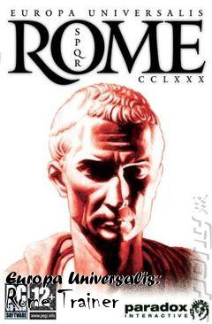 Box art for Europa Universalis: Rome Trainer