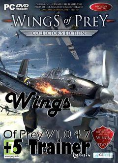 Box art for Wings
            Of Prey V1.0.4.7 +5 Trainer