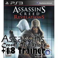 Box art for Assassins
Creed: Revelations +18 Trainer