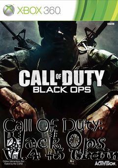 Box art for Call
Of Duty: Black Ops V1.4 +5 Trainer