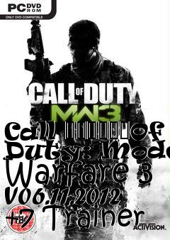 Box art for Call
						Of Duty: Modern Warfare 3 V06.11.2012 +7 Trainer