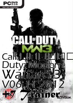 Box art for Call
						Of Duty: Modern Warfare 3 V06.11.2012 +7 Trainer