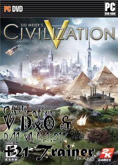 Box art for Civilization
V Dx0 & Dx11 V1.0.1.217 +21 Trainer