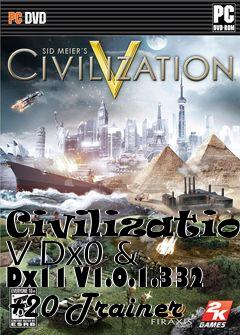 Box art for Civilization
V Dx0 & Dx11 V1.0.1.332 +20 Trainer