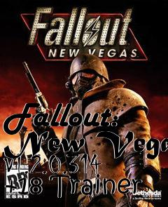 Box art for Fallout:
New Vegas V1.2.0.314 +18 Trainer