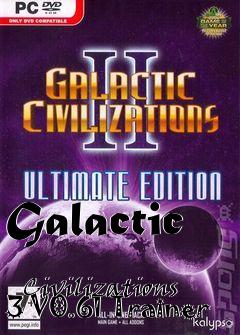 Box art for Galactic
            Civilizations 3 V0.61 Trainer
