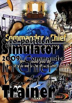 Box art for Geo-political
Simulator 2009: Commander In Chief V2.41 +4 Trainer