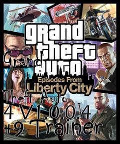 Box art for Grand
            Theft Auto 4 V1.0.0.4 +9 Trainer