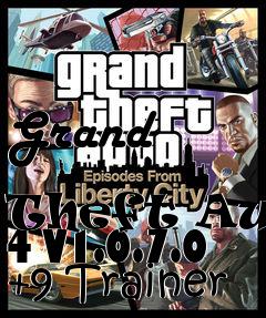 Box art for Grand
            Theft Auto 4 V1.0.7.0 +9 Trainer